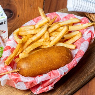 Kids Meal Corn Dog Fry Drink