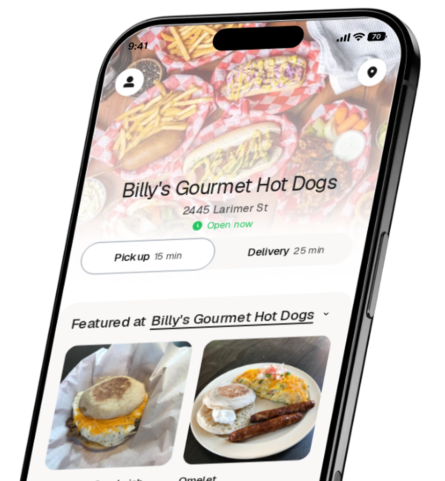 Billy's Gourmet Hot Dogs app preview